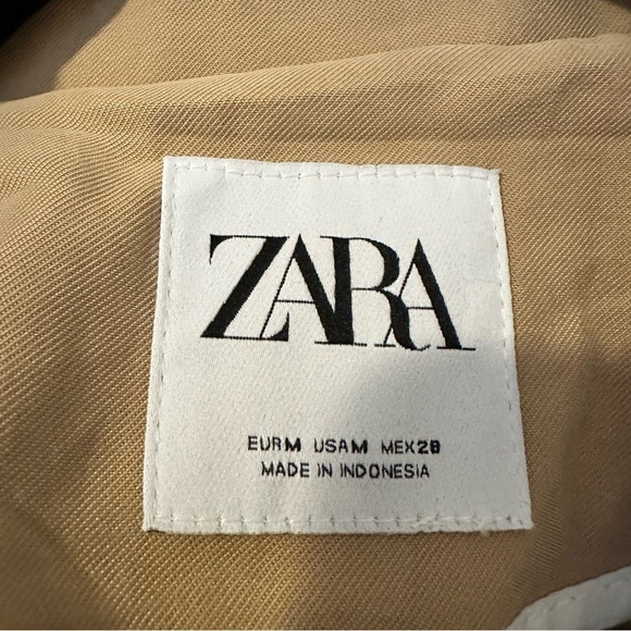 Zara Open Front Lightweight Trench Coat - Picture 4 of 7